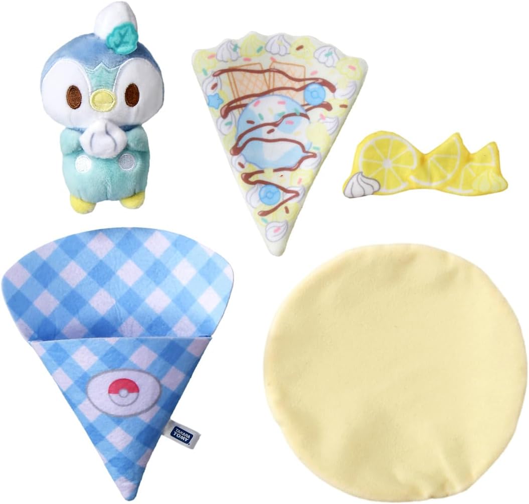 [PRE-ORDER] ตุ๊กตา เครป โพจจามะ ปิกาจู Pokémon Pochama / Piplup Crepe TAKARA TOMY JAPAN POKEMON ポケモン ポケピース くるくるクレープぬいぐるみ ポッチャマ
