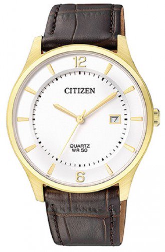 Citizen BD0043-08B นาฬิกาผู้ชาย Quartz Leather Men's Watch