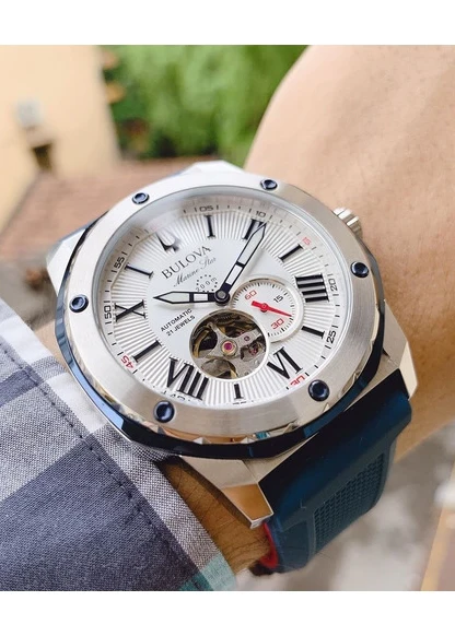 Bulova 98A225 นาฬิาผู้ชาย Marine Star Automatic Men's Watch