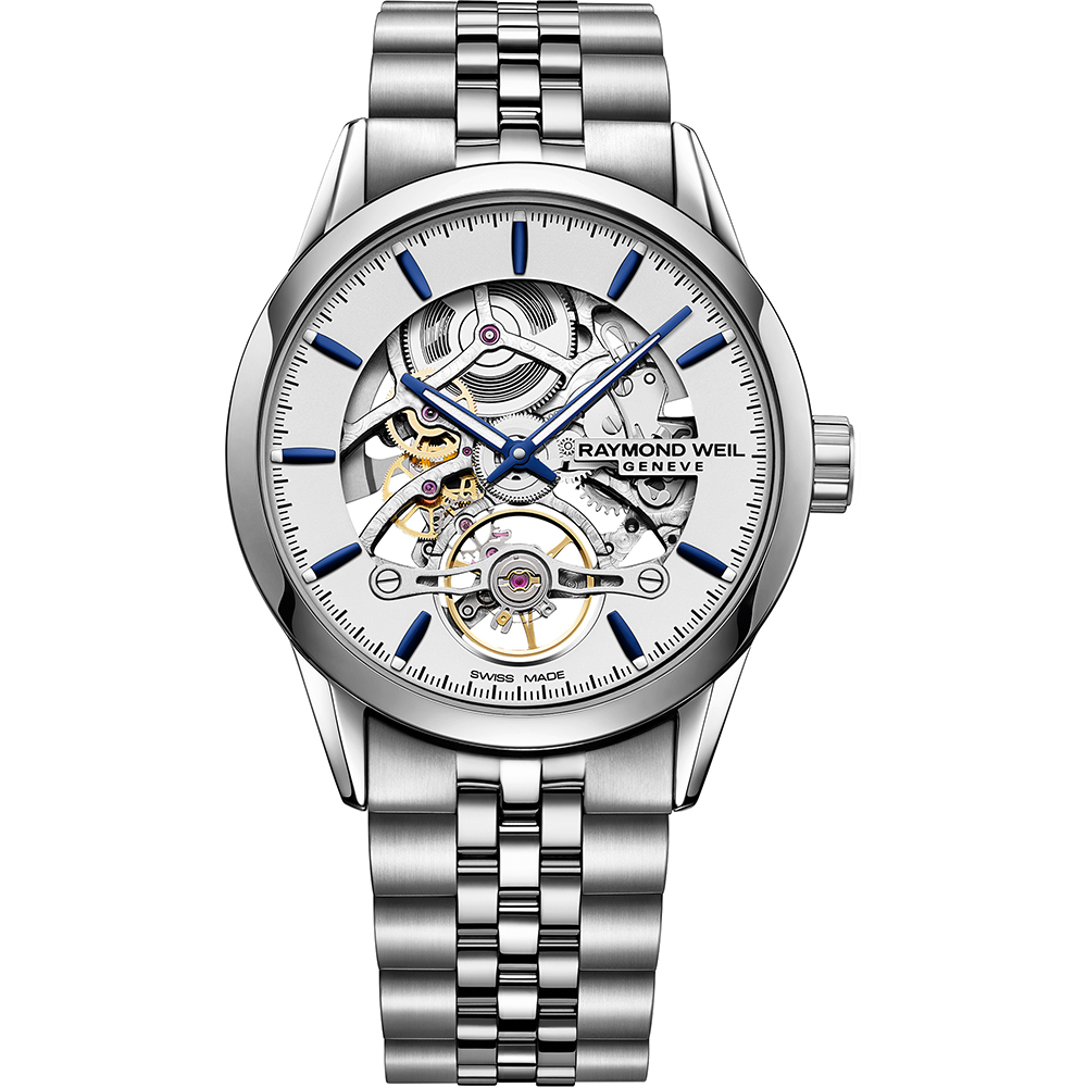 Raymond Weil 2785-ST-65001 นาฬิกาผู้ชาย Freelancer Skeleton Automatic Men's Watch