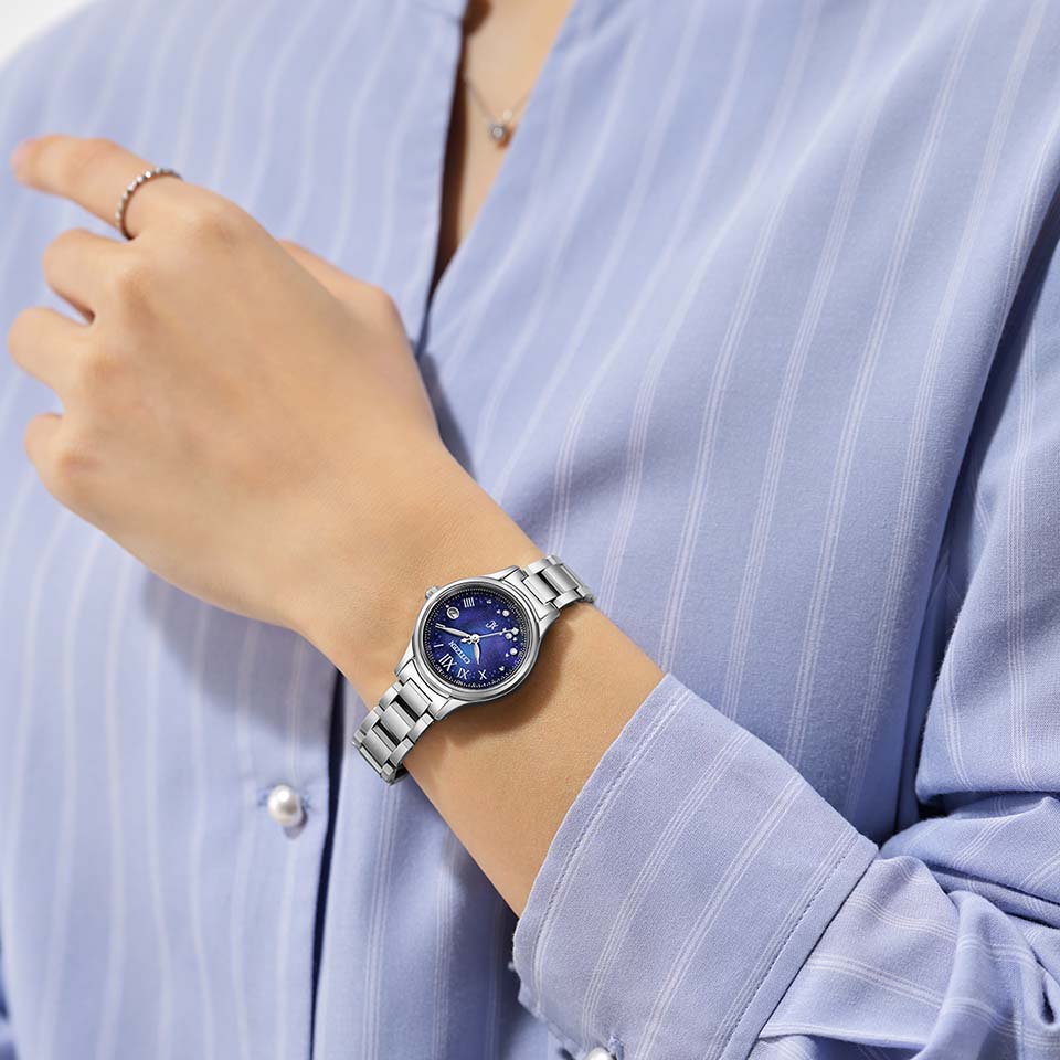 Citizen ES9490-95L นาฬิกาผู้หญิง Citizen xC hikari Radio-Controlled Eco-Drive UNITE with BLUE Limited 1200Pcs Women's Watch