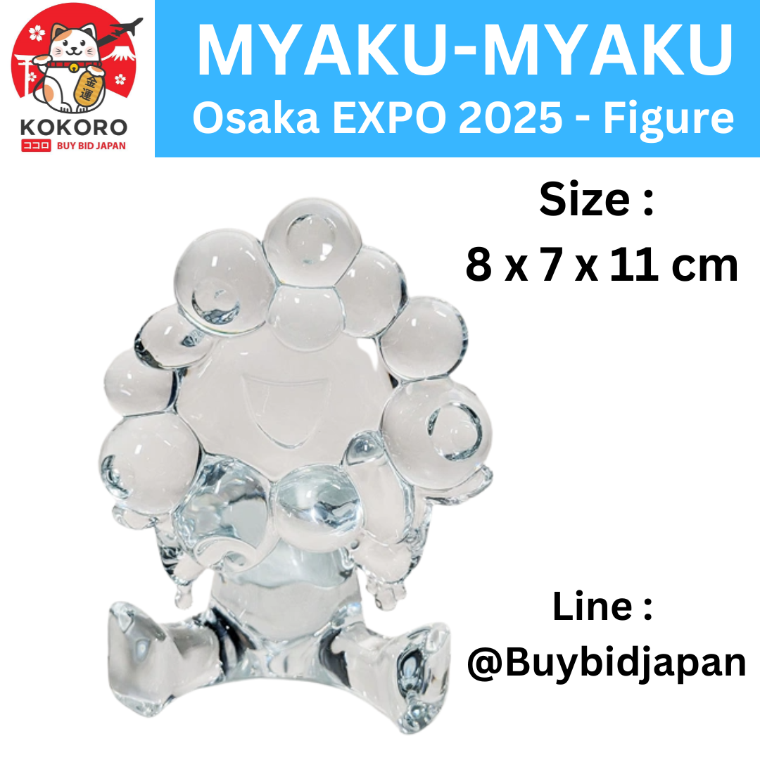 [PRE-ORDER] ฟิกเกอร์ สีใส เคลียร์ MYAKU-MYAKU Clear Figure Clear งาน Osaka Expo 2025 นำเข้าจากญี่ปุ่น EXPO2025 ミャクミャク クリアフィギュア クリア