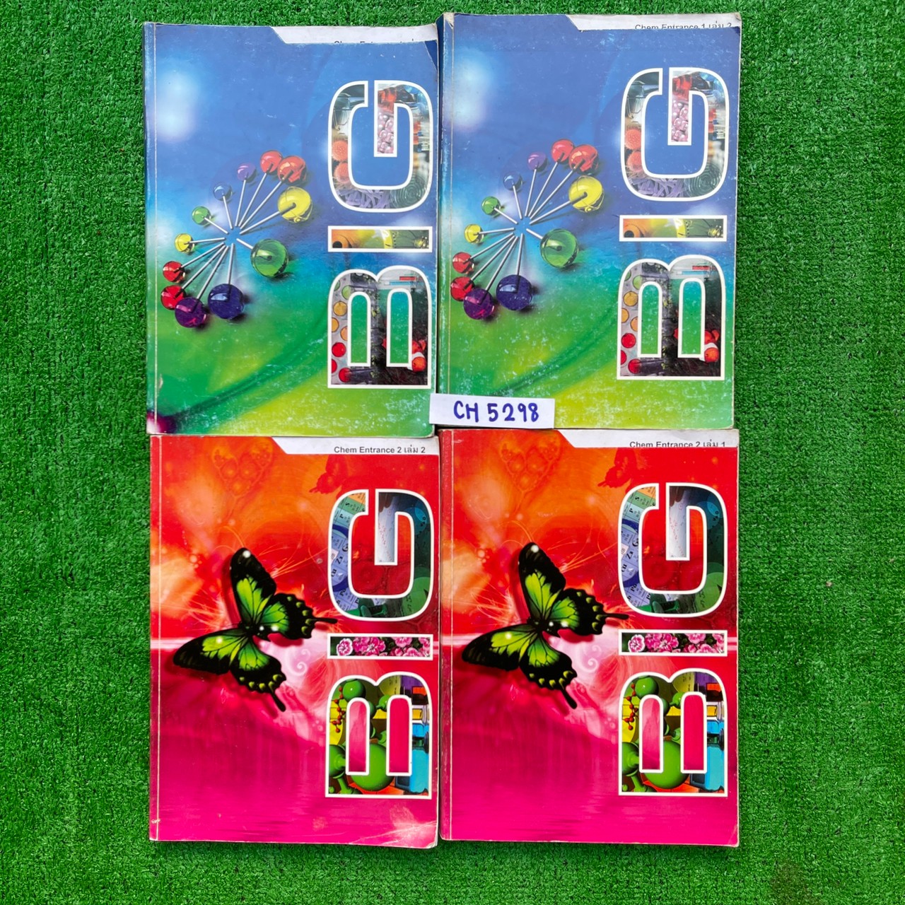 CH5298 [อ.บิ๊ก A.big] Chem Entrance 1+2 บทกรดเบส เคมีอินทรีย์ จดครบ แบบฝึกหัดเยอะมากทำไม่ครบ มีเฉลยคำตอบให้ท้ายเล่ม ขายเหมา 400฿