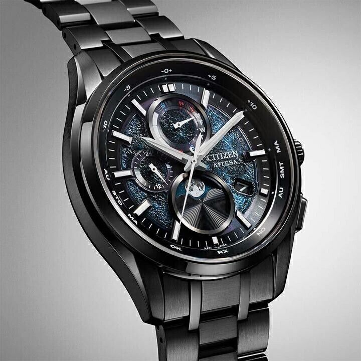 Citizen BY1008-67L นาฬิกาผู้ชาย Attesa HAKUTO-R Super Titanium™ Eco-Drive Radio Perpetual Moon Phase Limited 2,400 Men's Watch