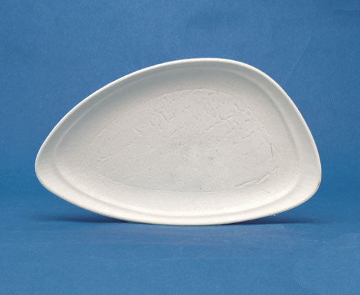 Snack Plate จานสแนกจานเบรก ขนาด 15x25 cm.เซรามิคพอร์ซเลน Ceramics Porcelain รุ่น P5606 Mood ทีอาร์พี.เทเบิ้ลแวร์ไทย Trp.Tablewarethai Chinaware,Thai
