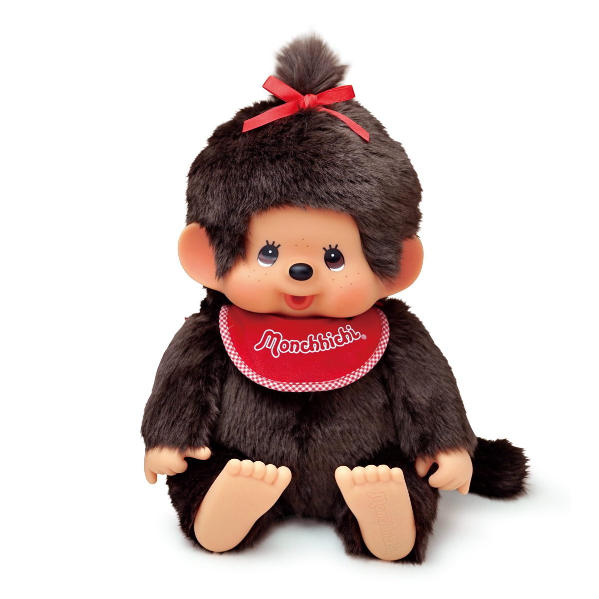 [PRE-ORDER] ตุ๊กตา ม่อนชิชิ Size L ม่อนชิชิจัง Monchhichi H34 x W22 x D19 cm นำเข้าจากญี่ปุ่น プレミアムスタンダード やわらかモンチッチ ブラウン Lサイズ 女の子