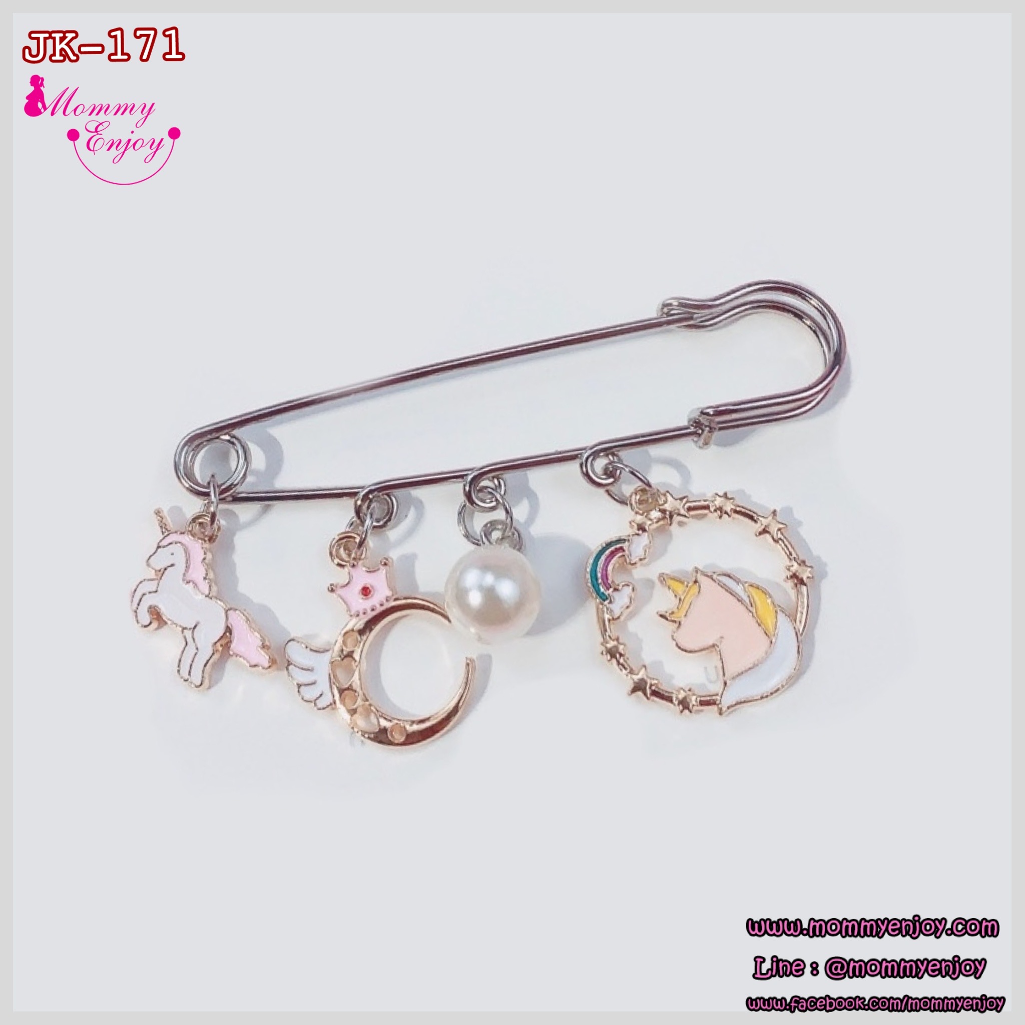 เข็มกลัดติดชุด ติดเพื่อความสวย หรือติดเพื่อความเชื่อสวยลงตัว เซตเกาหลี V2.