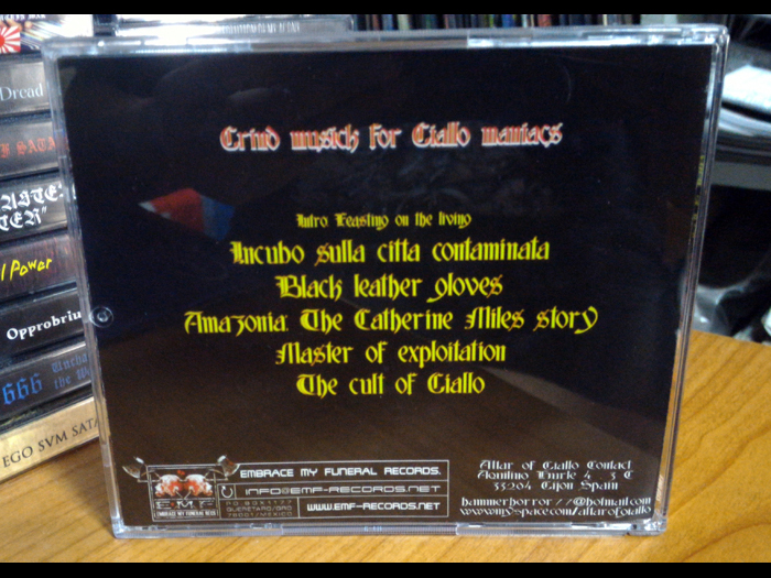 ALTAR OF GIALLO'Grind Musick For Giallo Maniacs' CD