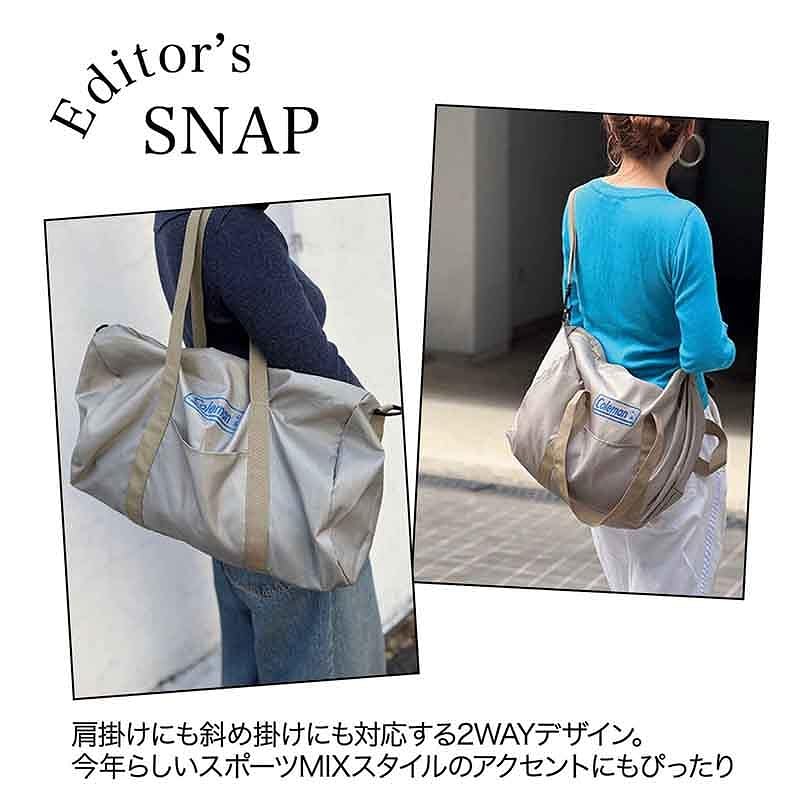 [PRE-ORDER] กระเป๋า โคลแมน Coleman Boston Bag ร่วมกับ แมกกาซีนญี่ปุ่น オトナミューズ กระเป๋าใส่เสื้อผ้า นำเข้าจากญี่ปุ่น