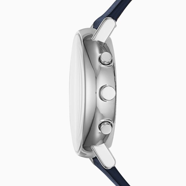 Skagen SKW6463 นาฬิกาผู้ชาย Signatur Navy Blue Leather Chronograph Men's Watch