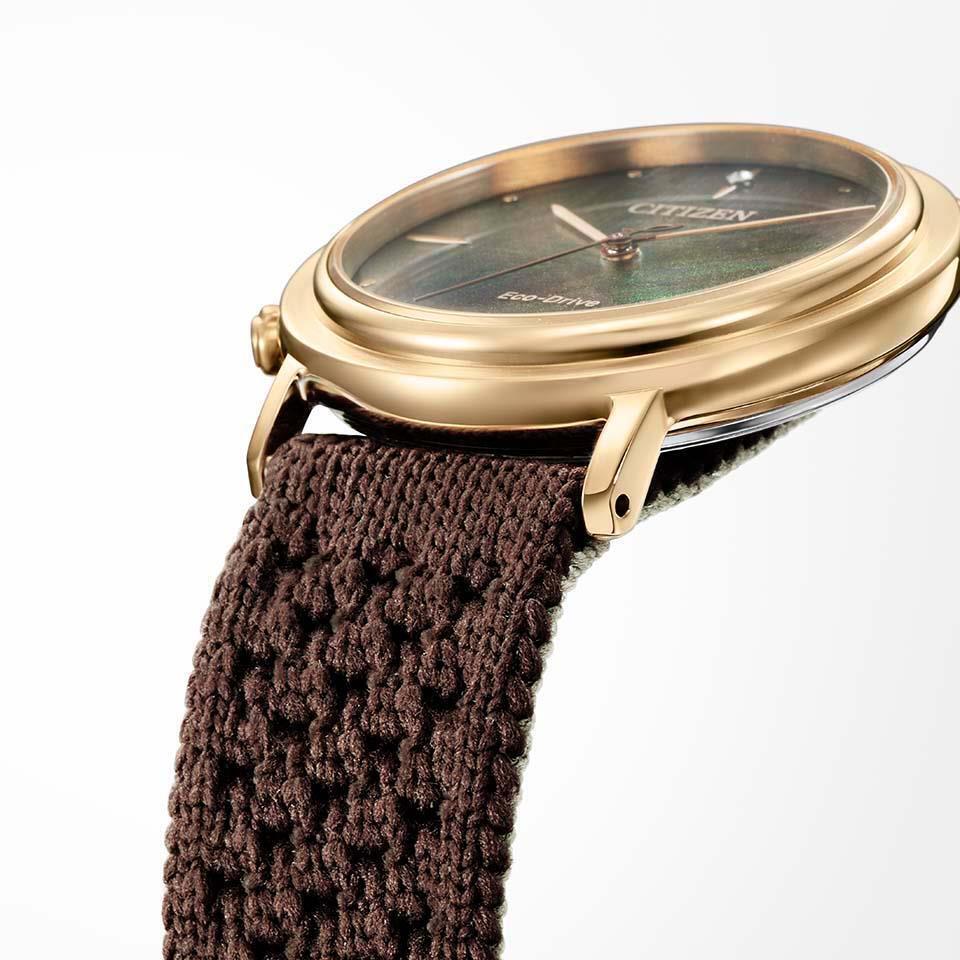 Citizen EM1003-48X นาฬิกาผู้หญิง Eco-Drive Ambiluna Women's Watch + 2 สาย