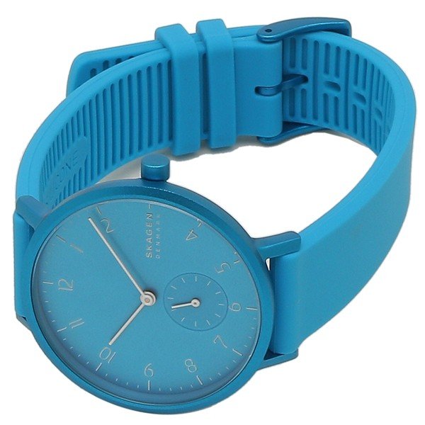 Skagen SKW2818 นาฬิกาผู้หญิง Aaren Kulor Neon Blue Silicone Quartz Women's Watch