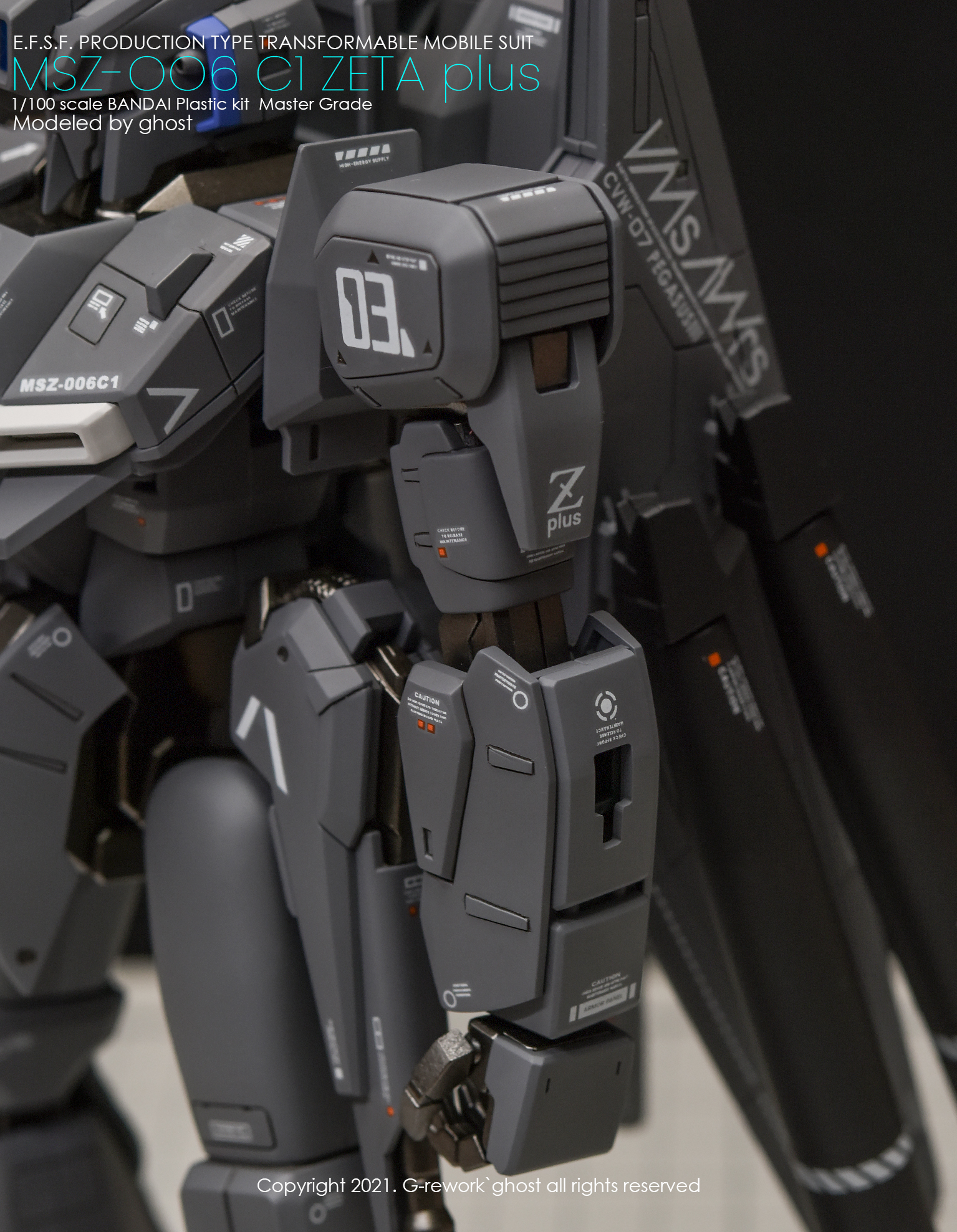 G-REWORK CUSTOM DECAL MG 1/100 ZETA PLUSE