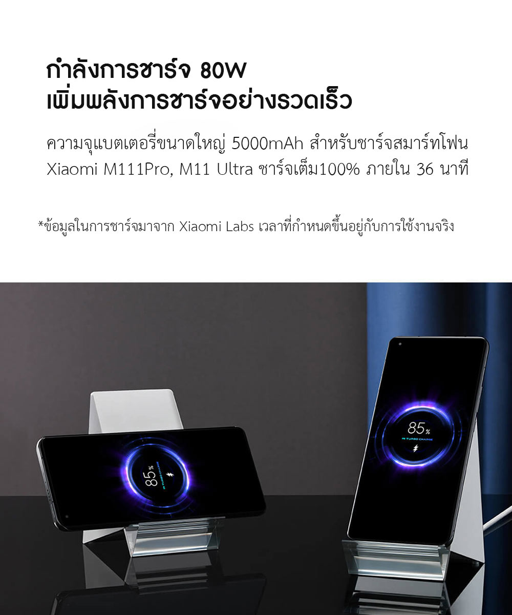 Xiaomi Vertical Wireless Charger Set (80W) - ชุดแท่นชาร์จไร้สายแนวตั้ง (80 วัตต์)
