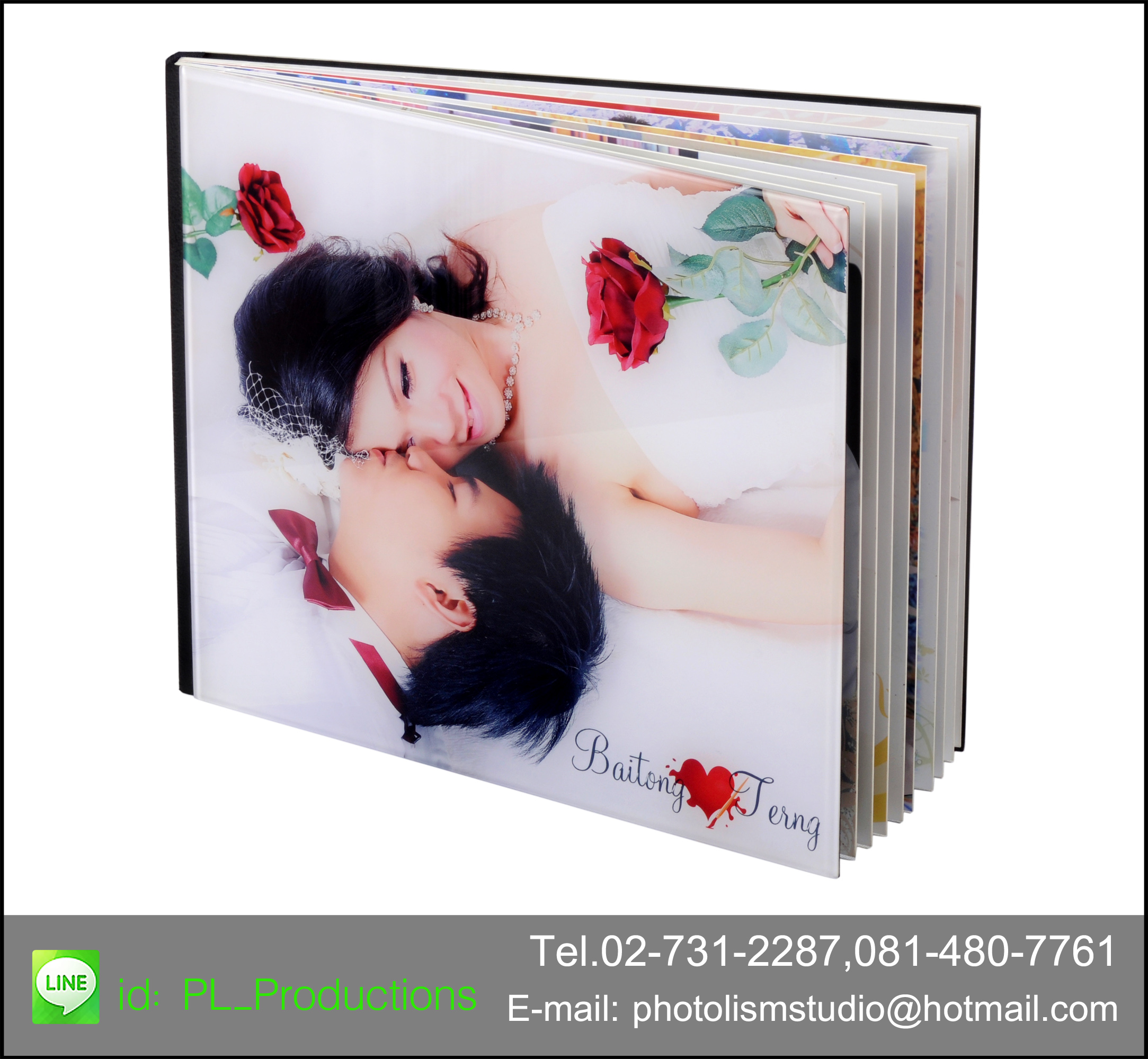 Album LCD ขนาด 10x12 นิ้ว แนวนอน 20 หน้า ปกอะครีลิค