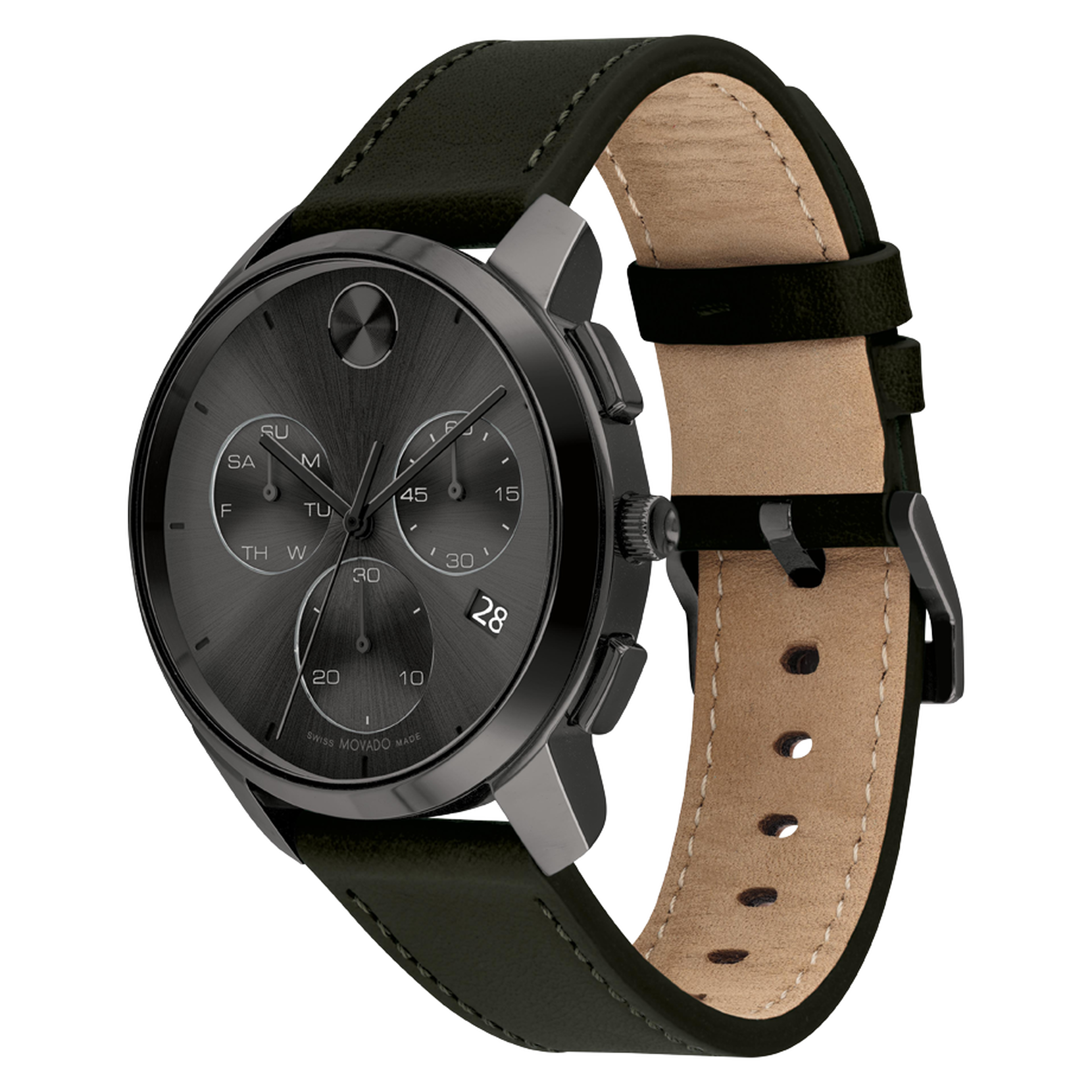 Movado 3600835 นาฬิกาผู้ชาย Bold Thin Chronograph Quartz Men's Watch