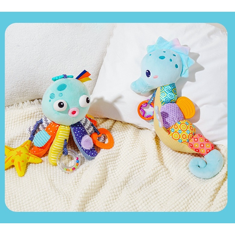 ตุ๊กตาซอสซี่คอมฟอท ของเล่นตุ๊กตาสีฟ้า