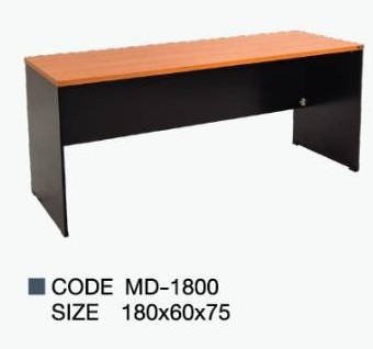 โต๊ะทำงานโล่ง MD-1800 เชอรรี่ดำ