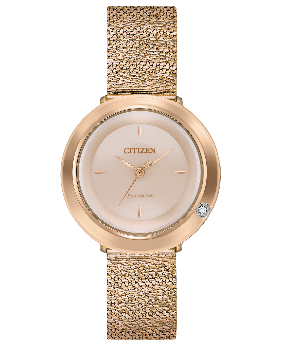 Citizen EM0643-50X นาฬิกาผู้หญิง Citizen L Ambiluna Mother of Pearl Diamond Eco-Drive Women's Watch