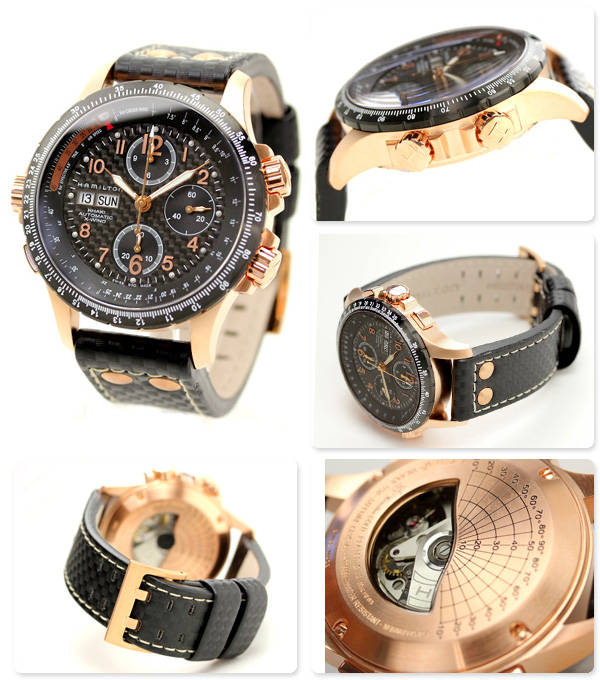 Hamilton H77696793 นาฬิกาผู้ชาย Hamilton รุ่น H77696793, Khaki Aviation X-Wind Auto Chrono Men's Watch