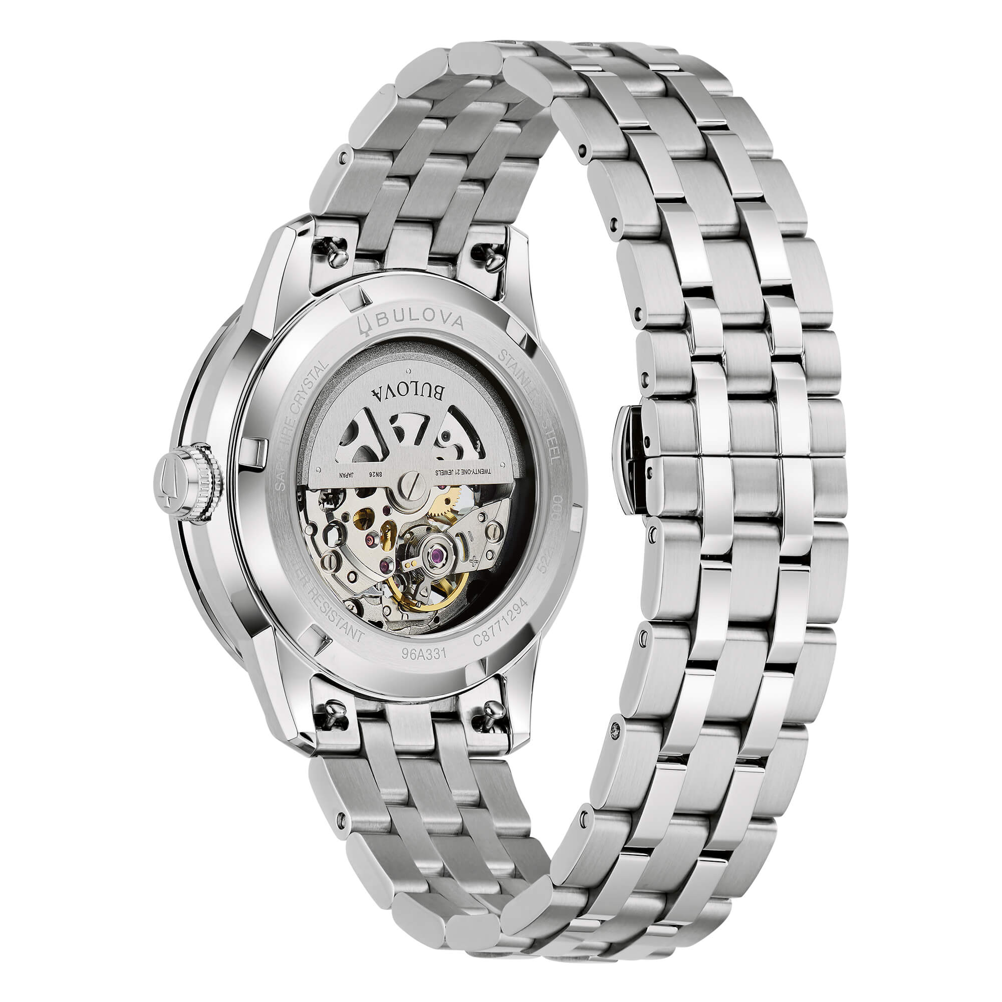 Bulova 96A331 นาฬิกาผู้ชาย Automatic Men's Watch