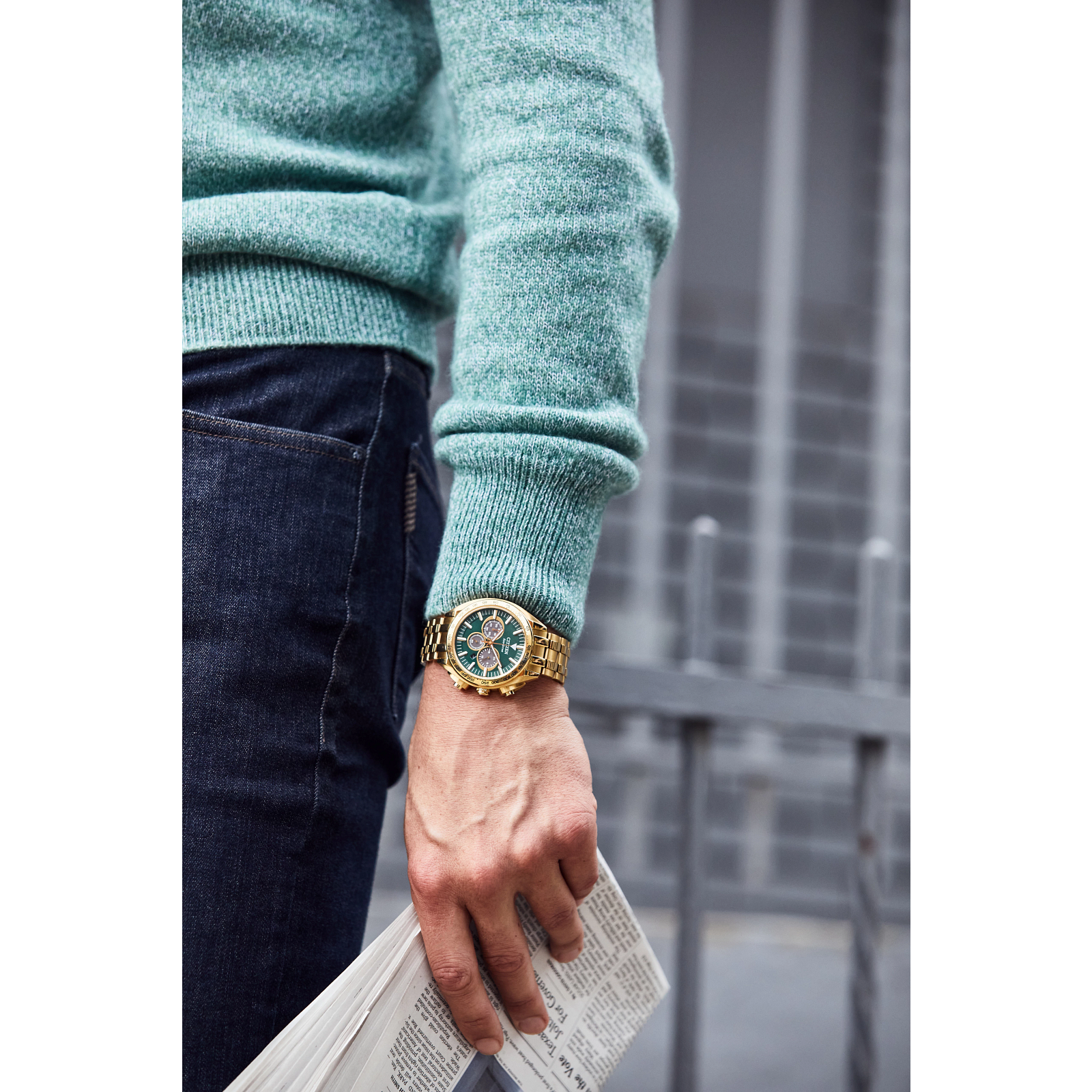 Citizen CA4542-59X นาฬิกาผู้ชาย Carson Cronograph Eco-Drive Men's Watch