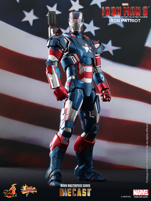 Hot Toys Iron Man 3 Iron Patriot MMS 105