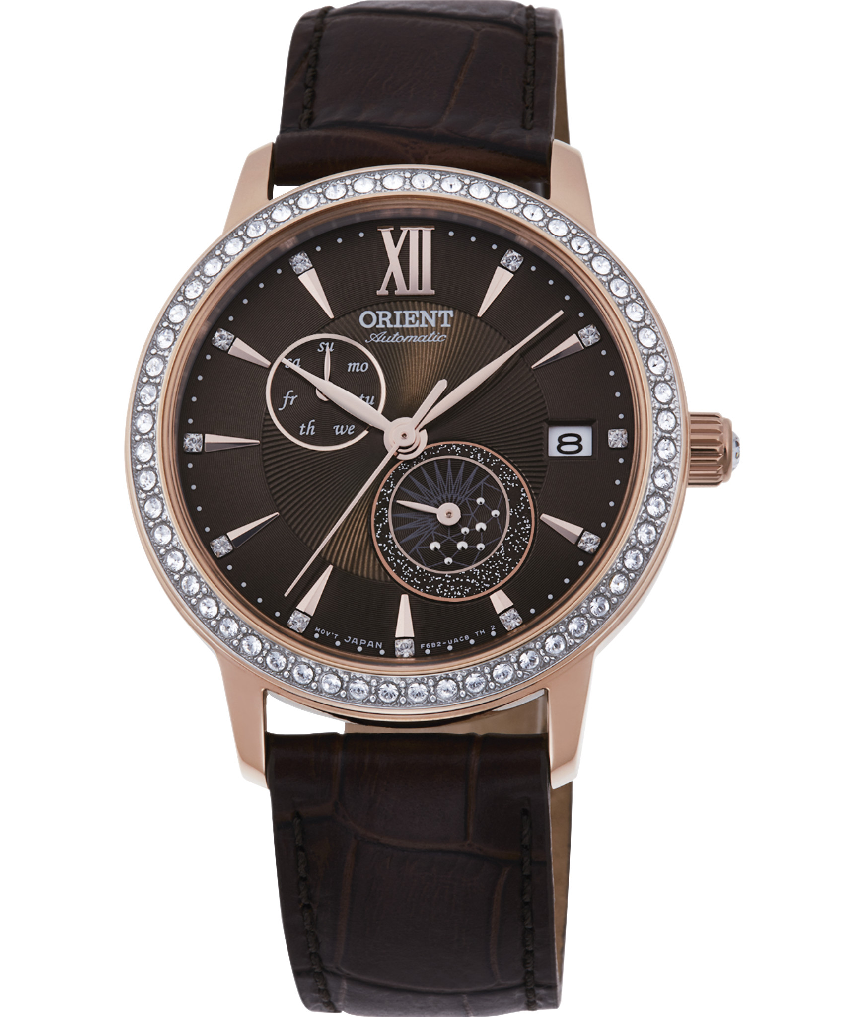 Orient RA-AK0005Y10B นาฬิกาผู้หญิง Automatic Swarovski Women's Watch