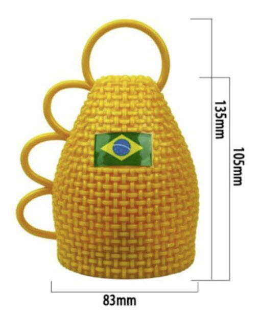คาซีโรล่า (Caxirola) โทนสีเหลือง (บราซิล)