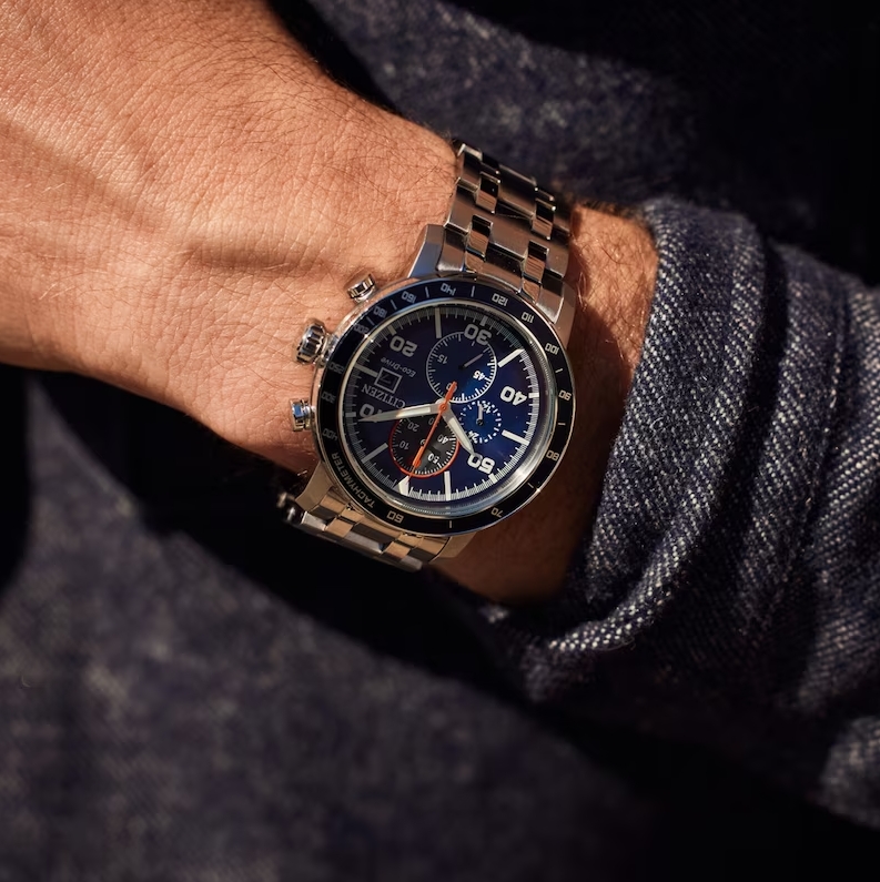 Citizen CA0850-59L นาฬิกาผู้ชาย Eco-Drive Chronograph Men's Watch