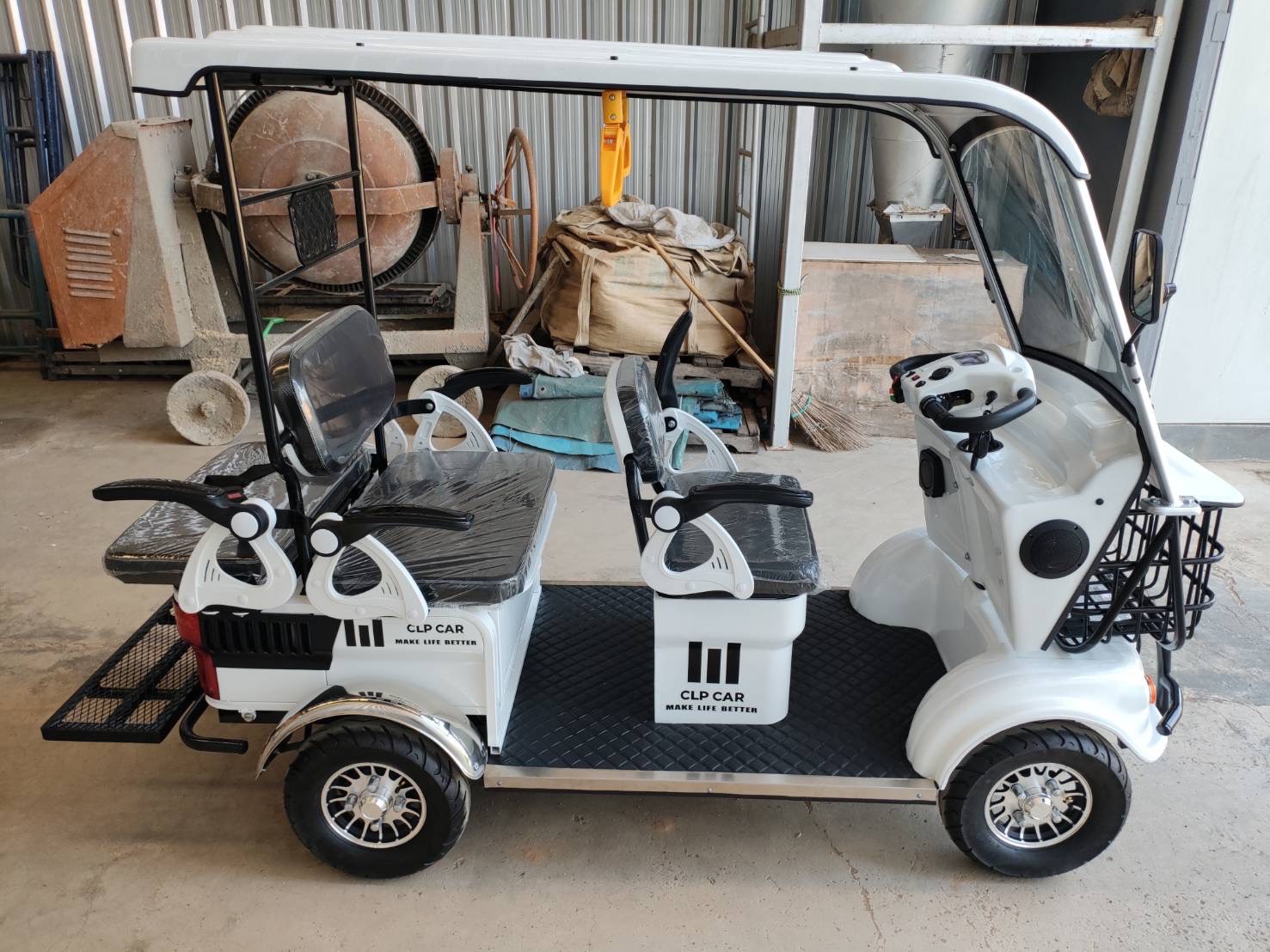 รถไฟฟ้า 4 ล้อ 4-5 ที่นั่ง รุ่น M-01T ยี่ห้อ CLP CAR ขับแฮนด์บิด