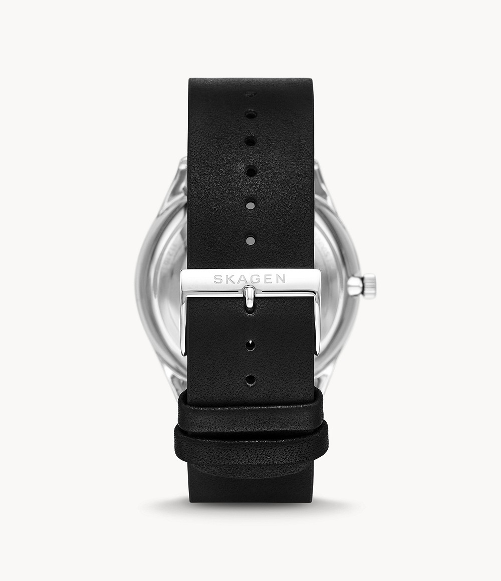 Skagen SKW6710 นาฬิกาผู้ชาย Holst Automatic Midnight Leather Men's Watch