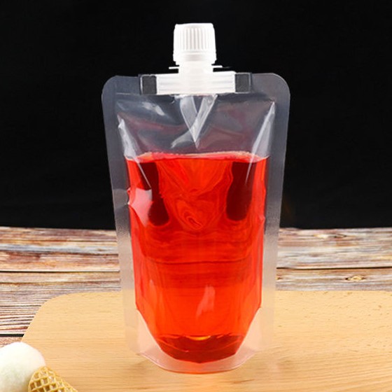 ถุงบรรจุของเหลว ฝาเกลียว ก้นตั้ง ถุงใส ขุ่นและขาว แพ็คละ 10 ใบ (หลากหลายขนาด) ชุดที่ 1/2