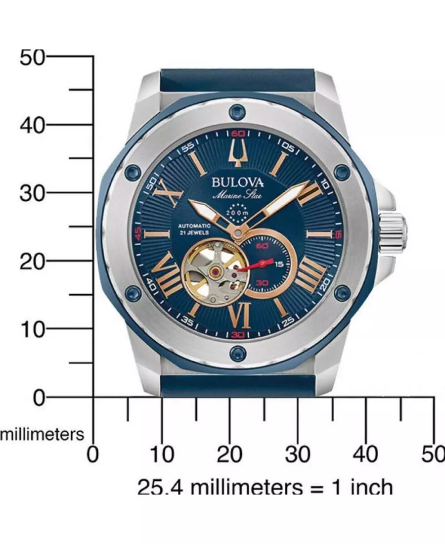 Bulova 98A282 นาฬิกาผู้ชาย Marine Star Automatic Men's Watch