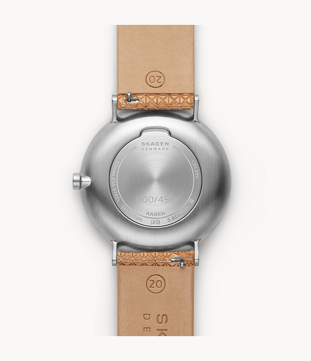 Skagen SKW6746 นาฬิกาผู้ชาย Aaren Naturals Limited Edition Wood Veneer Strap Quartz Men's Watch