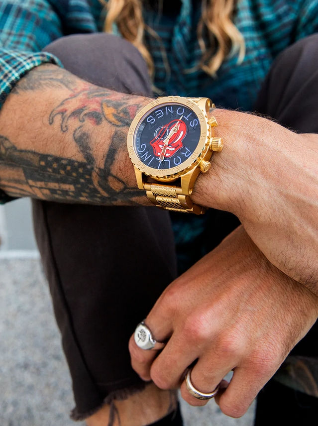 Nixon A1355-513-00 นาฬิกาผู้ชาย Rolling Stones 51-30 Chrono Quartz Men's Watch