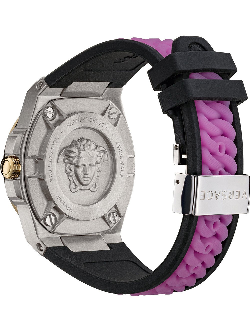 Versace VEHD00220 นาฬิกาผู้หญิง Chain Reaction Quartz Women's Watch