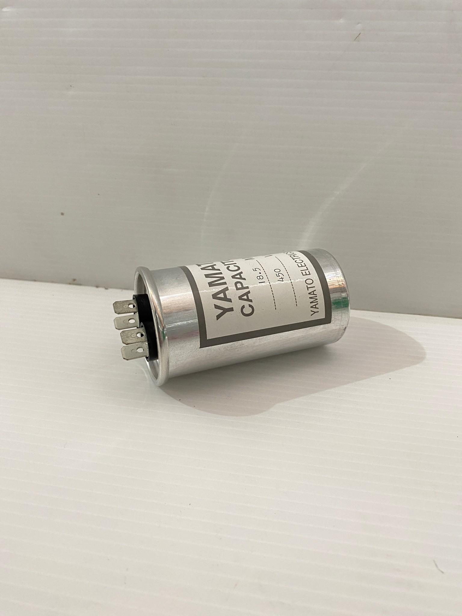 คาปาซิเตอร์ 18.5uF 450v. ปั๊มหอยโข่งมิตซูบิชิ(No.1.5-2HP) คอนเดนเซอร์ #YAMATO อลูมิเนียม