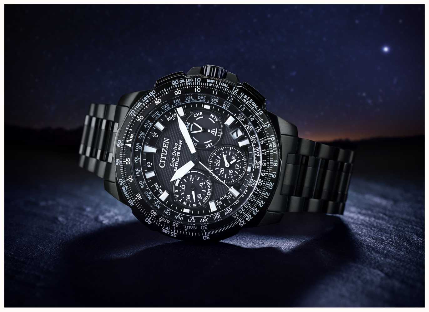 Citizen CC9025-85E นาฬิกาผู้ชาย Citizen Eco-Drive รุ่น CC9025-85E, Promaster Navihawk GPS Chronograph Perpetual Men's Watch