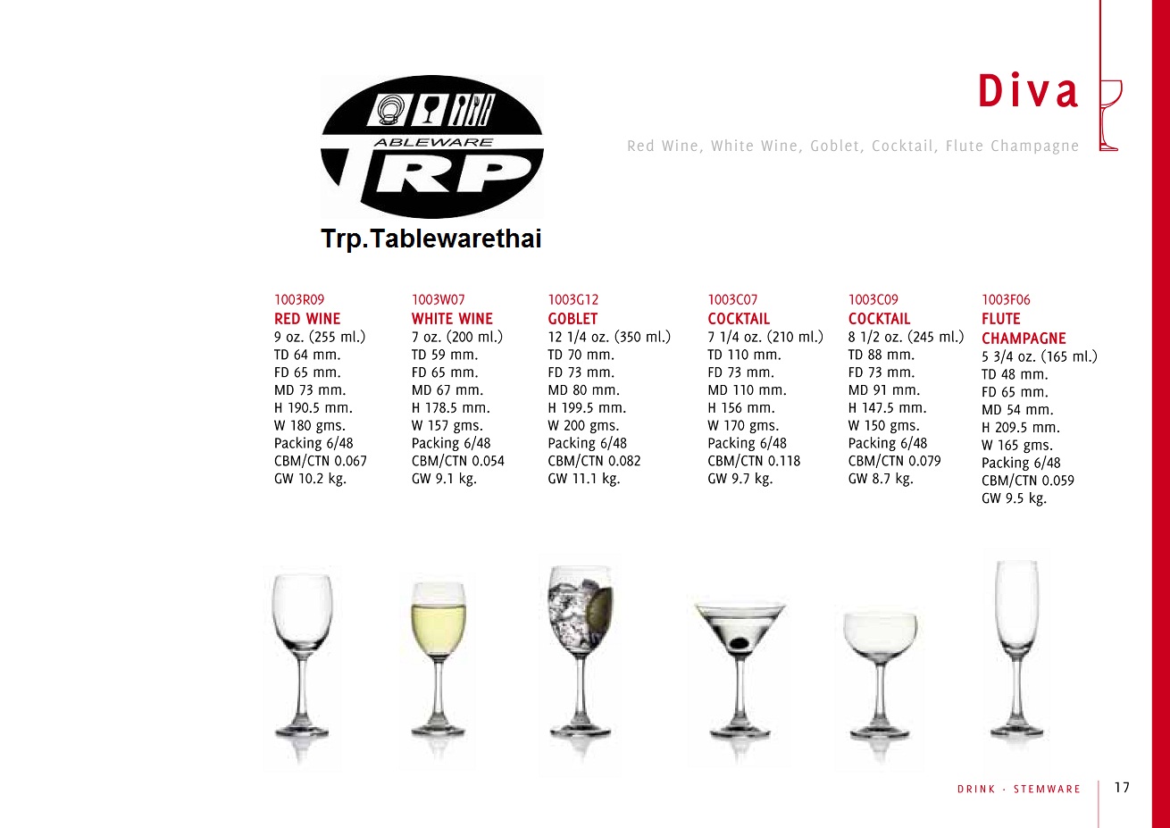 ภาพสินค้าตัวอย่าง ทีอาร์พี.เทเบิ้ลแวร์ไทย ผลิตจำหน่าย อุปกรณ์บนโต๊ะอาหาร,จานเซรามิก,ช้อนส้อมสแตนเลส,แก้วน้ำ,แก้วไวน์,อ่างอุ่นอาหาร,แร็คใส่แก้ว,โต๊ะเก้าอี้,ผ้าคลุมโต๊ะ,เก้าอี้,กระจกจานหมุน,อุปกรณ์จัดเลี้ยง,เครื่องใช้,ของใช้,โรงแรม,ร้านอาหาร
