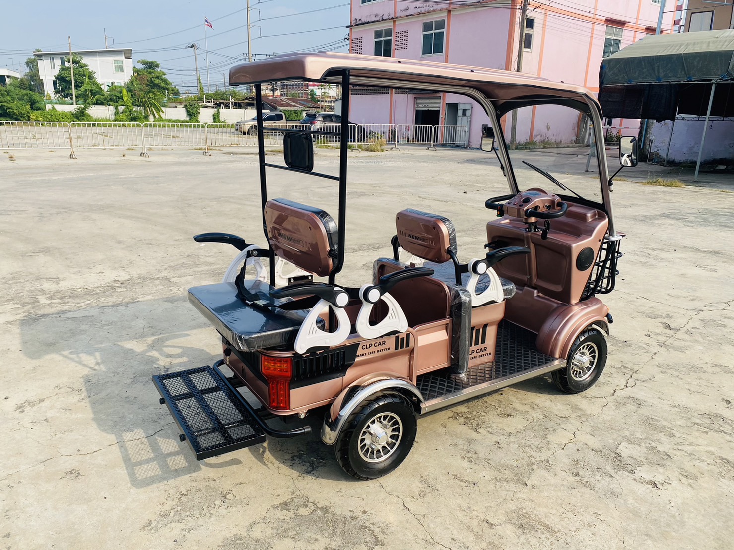 รถไฟฟ้า 4 ล้อ 4-5 ที่นั่ง รุ่น M-01T ยี่ห้อ CLP CAR ขับแฮนด์บิด