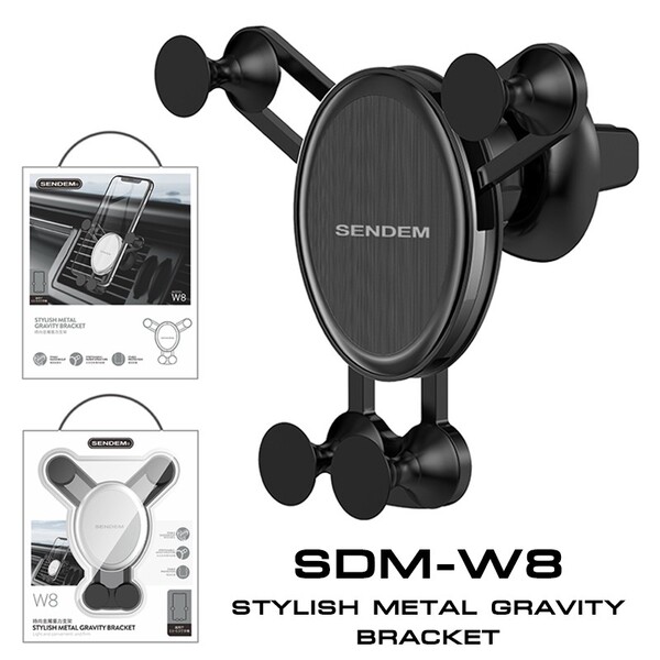 ที่ยึดมือถือ Sendem W8 Stylish metal grayvity bracket ประกันศูนย์ 1 ปี