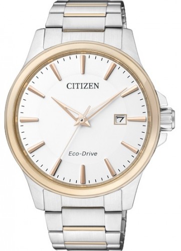 Citizen BM7294-51A นาฬิกาข้อมือผู้ชาย Eco-Drive Sapphire Dual Tone Japan Made Men's Watch