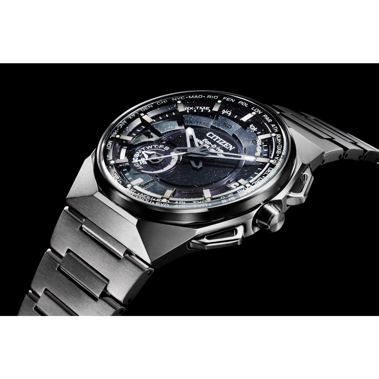 Citizen CC3097-52E นาฬิกาผู้ชาย Satellite Wave X Super Titanium™ Timekeeping Men's Watch