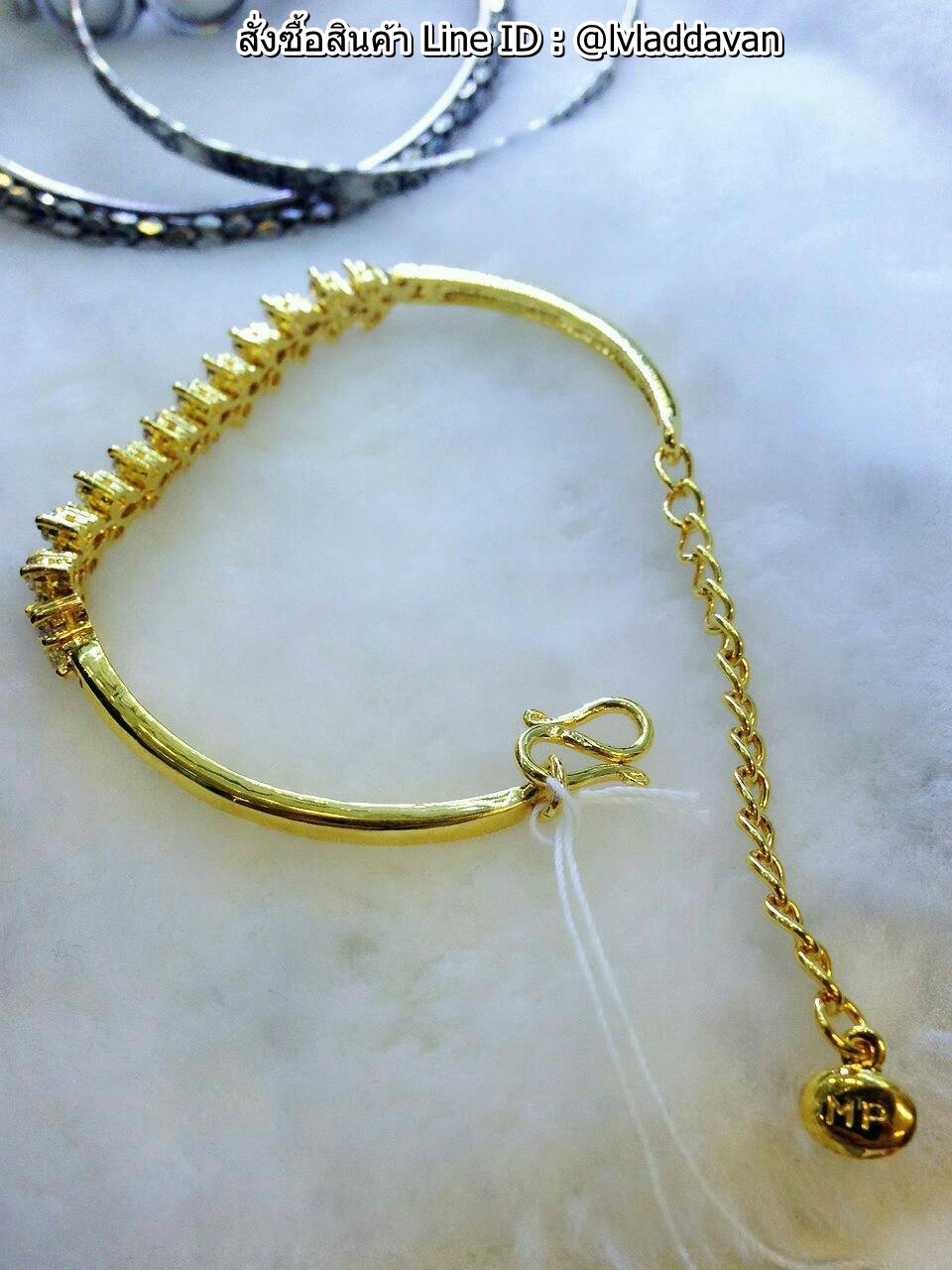 สร้อยข้อมือเพชร CZ ยาว 6.5 - 7 นิ้ว