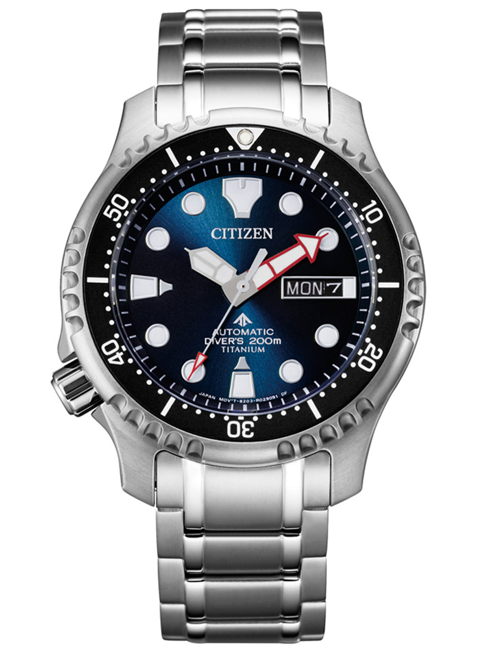 Citizen NY0100-50M นาฬิกาผู้ชาย Promaster Automatic Diver Super Titanium Men's Watch