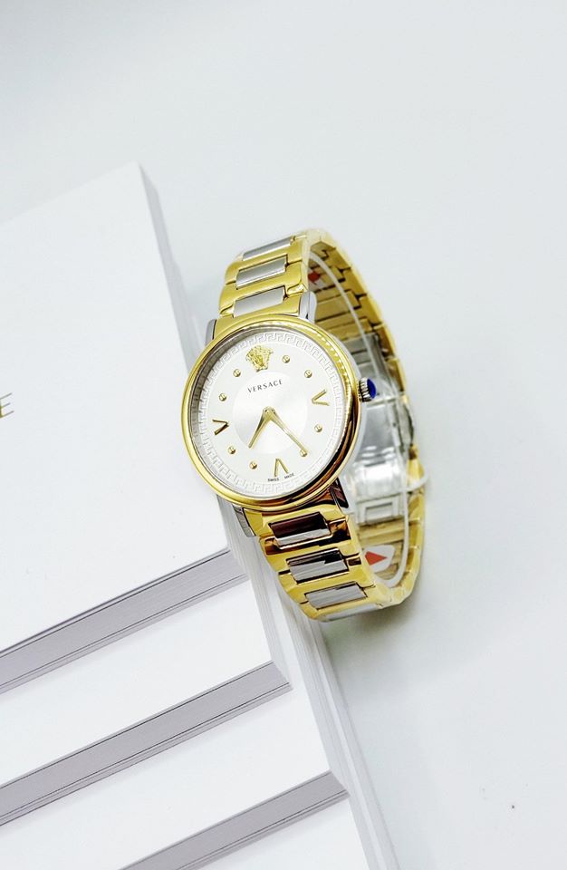 Versace VEVD00519 นาฬิกาผู้หญิง Pop Chic Quartz Swiss Made Women's Watch