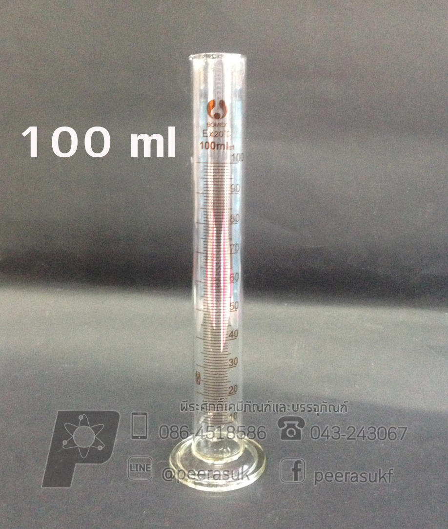 กระบอกตวงแก้ว 100 ml จำนวน 1 ชิ้น