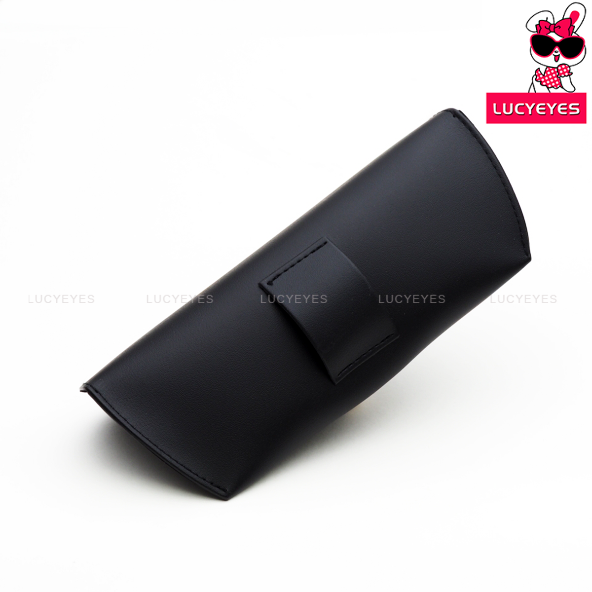 A015 กล่องแว่น RAYBAN แท้ 100% แบบนูนเล็กสีดำ มีที่ร้อยเข็มขัดด้านหลัง