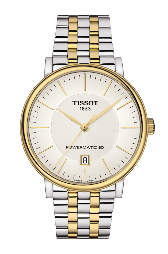 Tissot T122.407.22.031.00 นาฬิกาผู้ชาย T1224072203100, Carson Premium Powermatic 80 Men's Watch